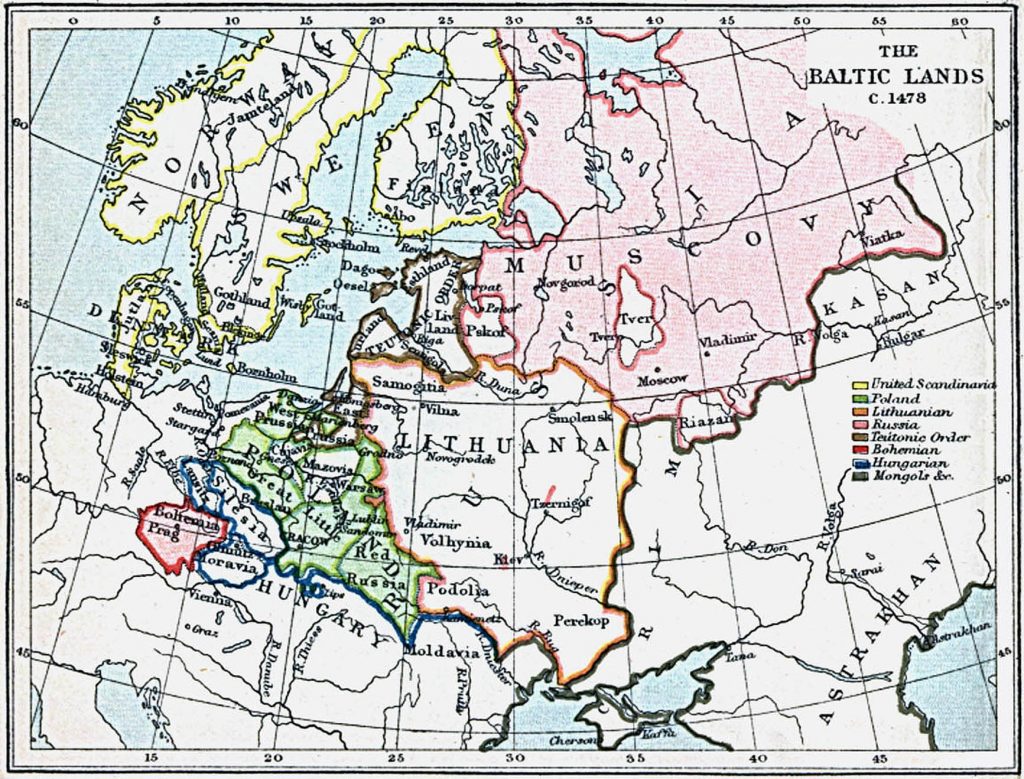 Северо-восточная Европа, 1478 г.